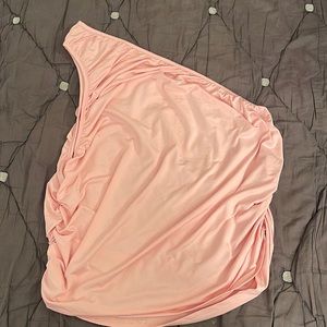 Shein One Shoulder Pink Top 4XL